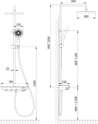 Комплект Акриловая ванна STWORKI Эстерсунд ES18075 без опоры 180x75 см + Ножки + Стойка Драммен в Ростове-на-Дону