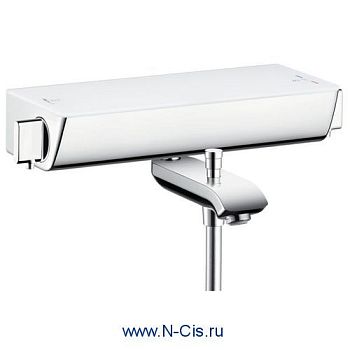 Hansgrohe 13141400 Термостат для ванны белый хром Ecostat S в Ростове-на-Дону
